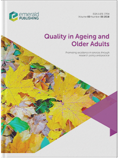 Quality in Ageing and Older Adults Emerald Publishing